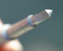 photo of screwdriver bit with triangular tip